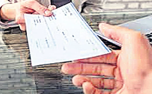 Pending Cheques in Divisions - Sakshi