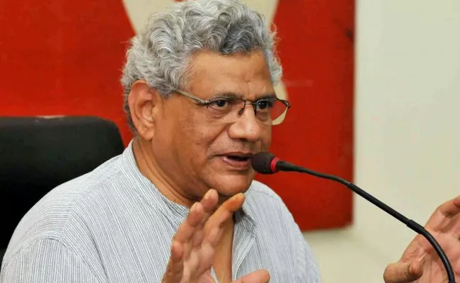 CPM National Secretary Seetha Ram Yechury Speaks AT Khammam - Sakshi