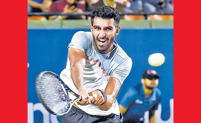 prajnesh gunneswaran loss the first match - Sakshi