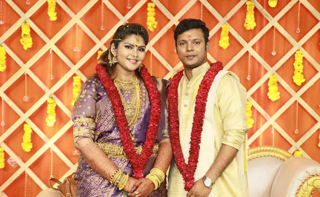  Parthiban daughter Abhinaya Wedding with Naresh Karthik - Sakshi