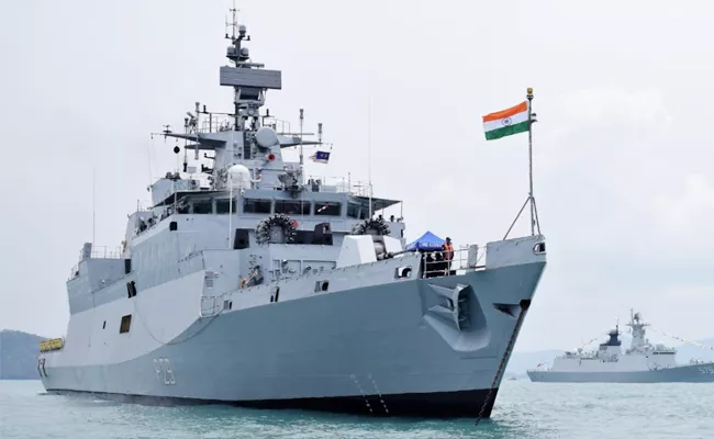 Indian Warship Reached Malaysia For Exhibition - Sakshi