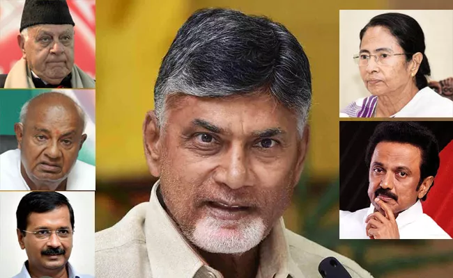 Chandrababu Caste Politics With National Leaders - Sakshi