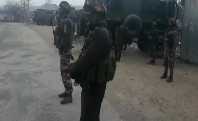 Three Terrorists Killed In Encounter At Keller Area Of Shopian - Sakshi