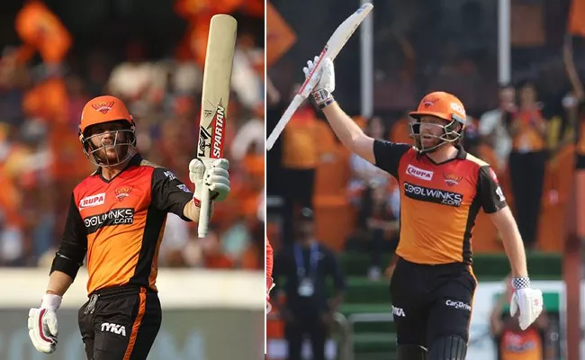 Warner, Bairstow put on Rapid Century Stand Against RCB - Sakshi