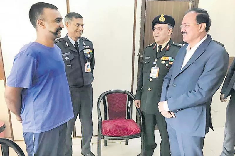 IAF Pilot Abhinandan Varthaman suffered spine rib injury - Sakshi