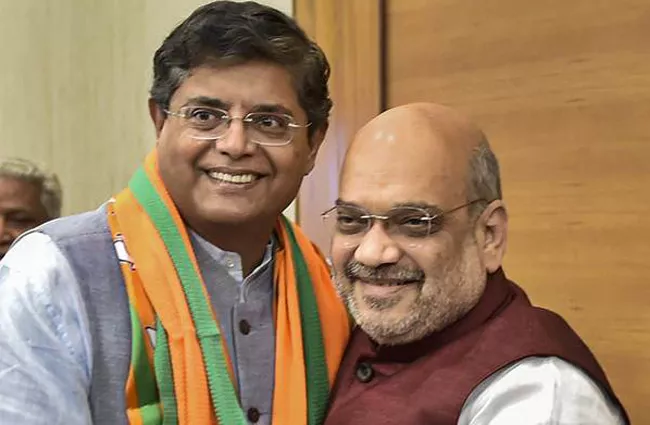 Former BJD MP Baijayant Panda Joins BJP - Sakshi