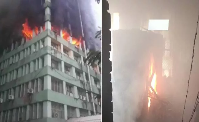 Massive Fire Breaks At CGO Complex Central Delhi - Sakshi