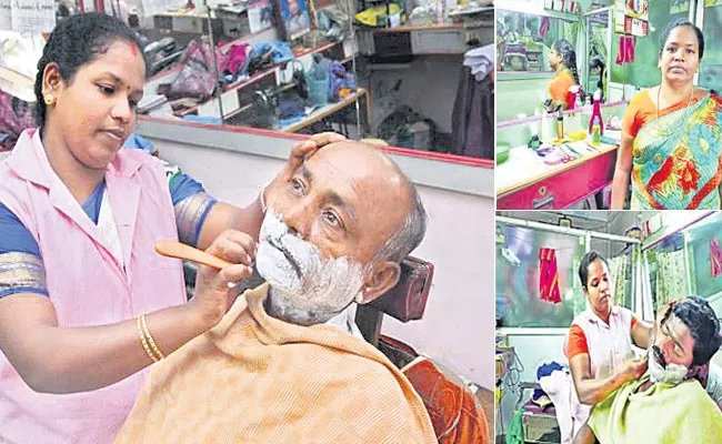 This is a Success Story a woman who was branded as a hair cutting  - Sakshi