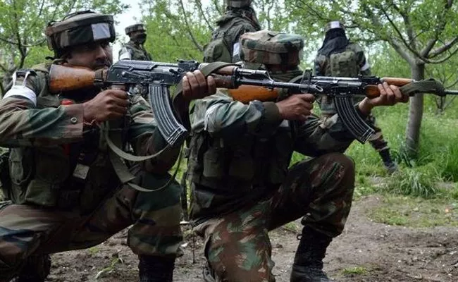 Four Terrorists Killed In Kashmir At Pulwama - Sakshi