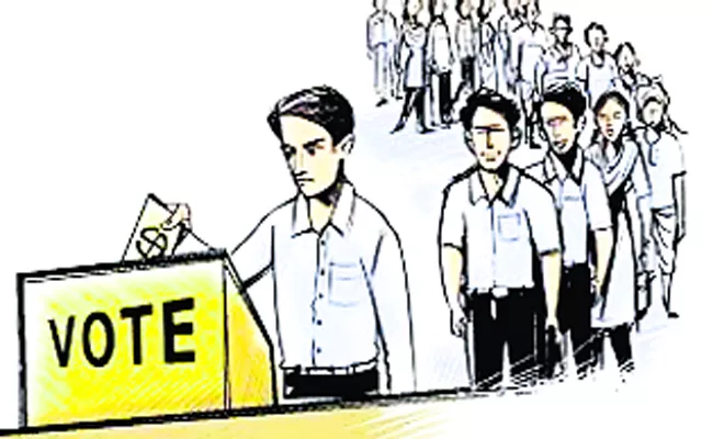 Election Commission Conduct Mock Polling In Nalgonda - Sakshi