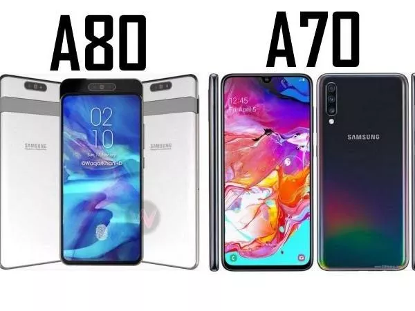 Samsung  Galaxy A80 Launched With  Rotating Triple Camera - Sakshi