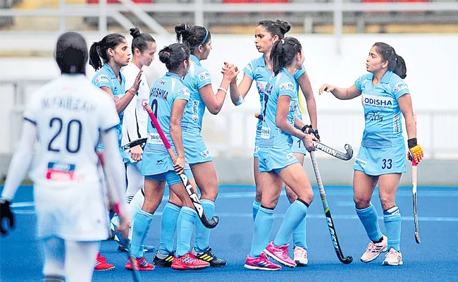 In the Hockey Series  Indian Womens Team Has Won over Malaysia - Sakshi