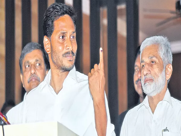 YS Jaganmohan Reddy Press Meet After Polling - Sakshi