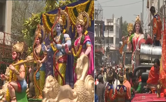 Sri Sitaramula Shobha Yatra Begins in Old City - Sakshi