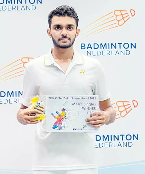 Harsheel Dani Clinches Dutch International Badminton Title - Sakshi