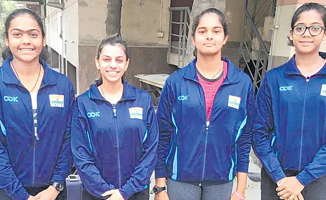 Sanjana, Bhakti Shaw in Under 16 Fedcup - Sakshi