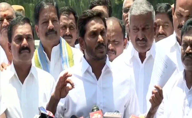 YS Jagan Meets Governor Narasimhan To Complaints Oven Chandrababu Naidu - Sakshi