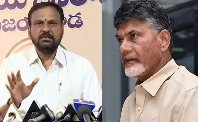 Srinivasa Raju Questioned Chandrababu Naidu Over EVMs - Sakshi