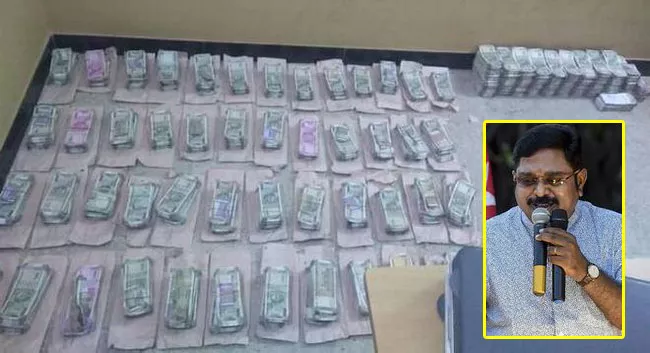 Nearly Rs. 1.5 Crore In Cash Seized From TTV Dhinakaran Partyman - Sakshi