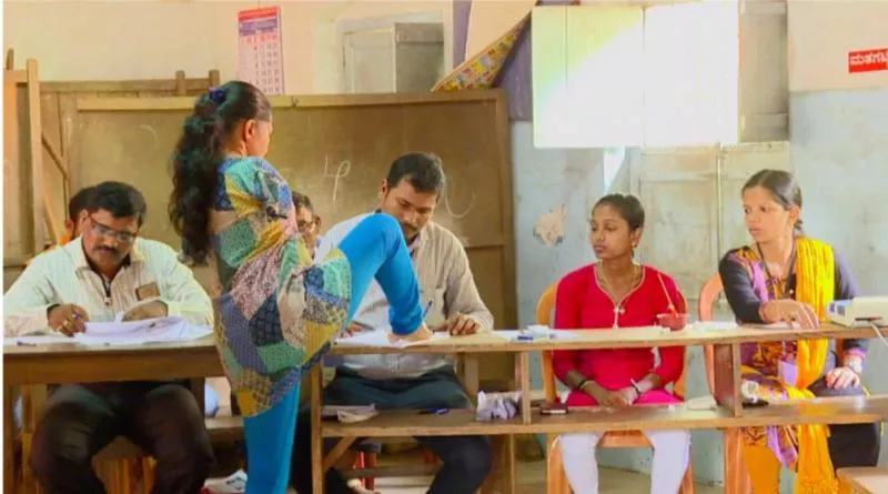 Shabbita Monish A Differently Abled Woman Cast Her Vote in Mangalore - Sakshi