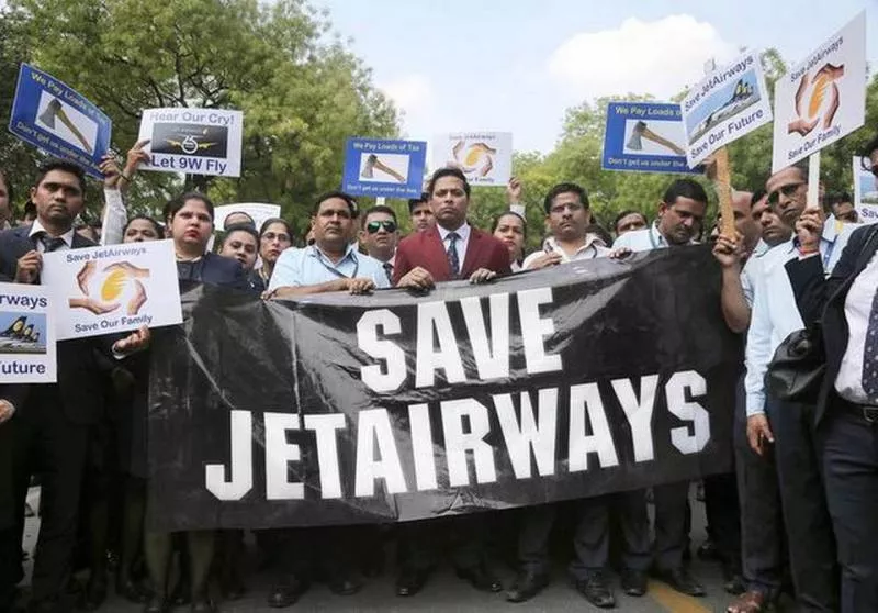 JetAirways Employees Appeal to Bail Out the Ccarrier - Sakshi