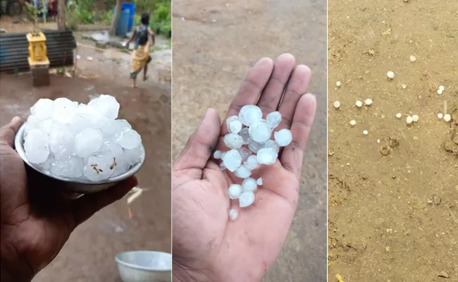 Hailstorm Rain In Jagtial And Rain In Hyderabad - Sakshi