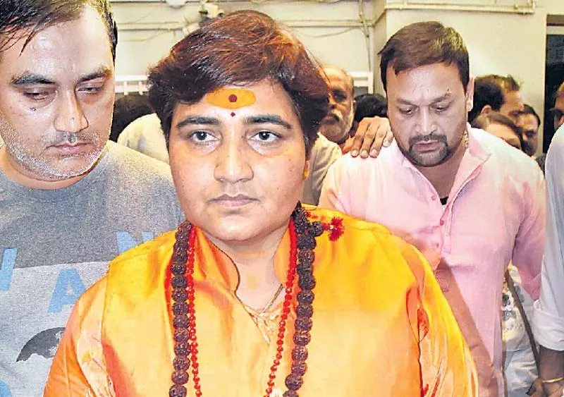 sadhvi pragya singh thakur controversial comments on hemanth karkare - Sakshi