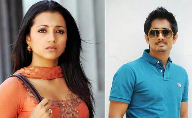 Siddharth And Trisha May Act In Andhadhun Remake - Sakshi