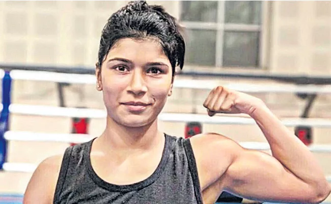 Nikhat Reached the Quarterfinals of Asia Boxing Championships - Sakshi