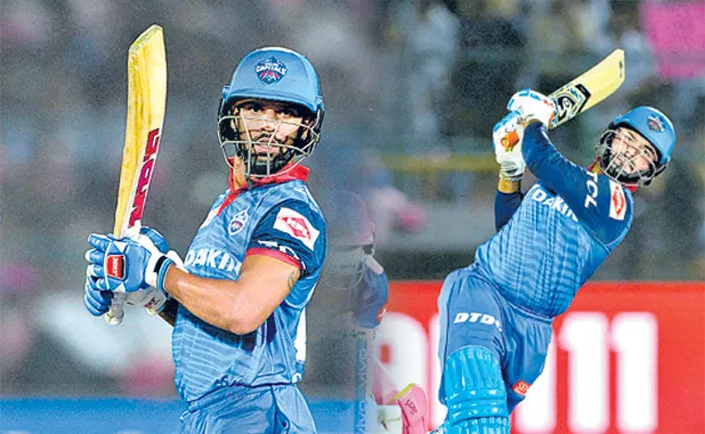 Pant, Dhawan propel Delhi Capitals to the top - Sakshi