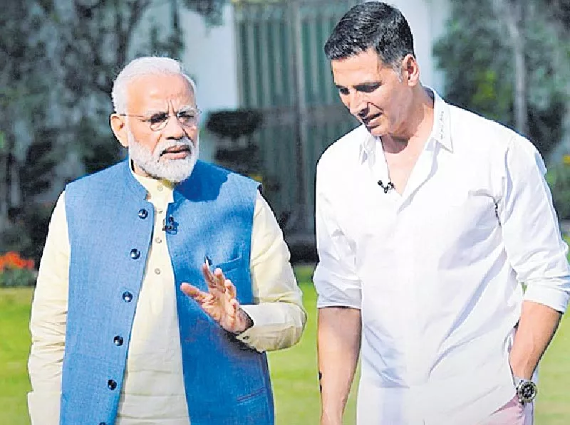 Akshay Kumar interview with Prime Minister Narendra Modi - Sakshi