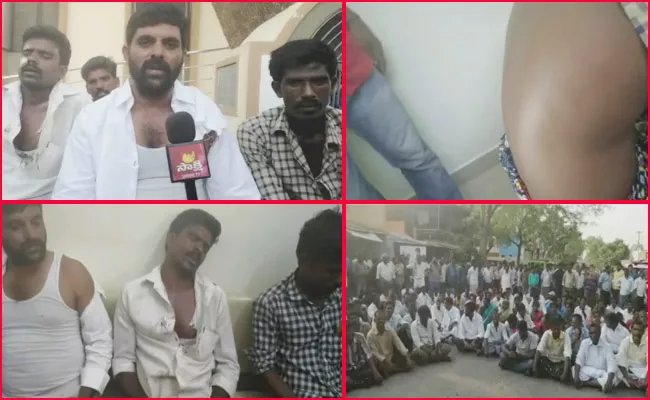 ysrcp cadre Attacked By tdp workers in rapthadu - Sakshi