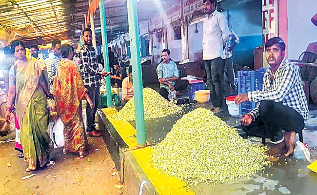 Jasmine Flower Season Starts in Hyderabad - Sakshi