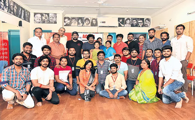 Actor Uttej Launch New Acting School Mayura Talkies - Sakshi