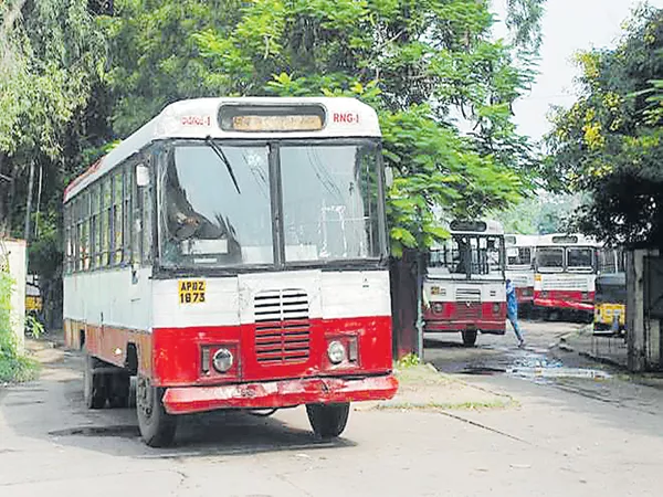 Steering locking system  to RTC Buses - Sakshi