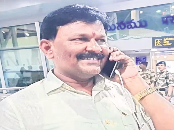 TDP Leader Caught With Bullets At Renigunta Airport - Sakshi