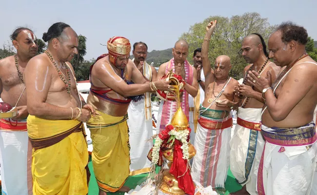 Special Prayers Varaha Lakshmi Narasimha Swamy Temple - Sakshi