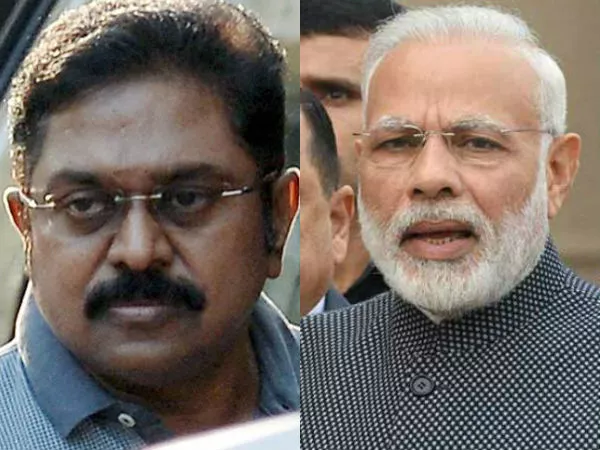 Dhinakaran Warns Neither Modi Nor His Daddy Can Save AIADMK   - Sakshi