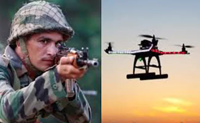 Pakistani Drone Shot Down By BSF In Punjab - Sakshi