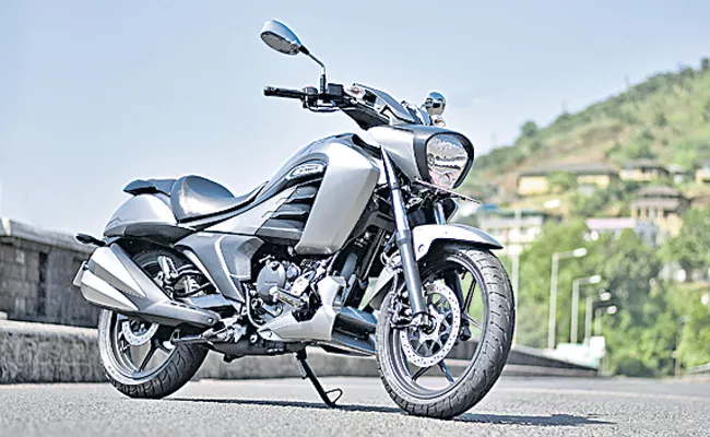 Suzuki Motorcycle rides in the 2019 Intruder with improvised brake pedal at Rs 1.08 lakh - Sakshi