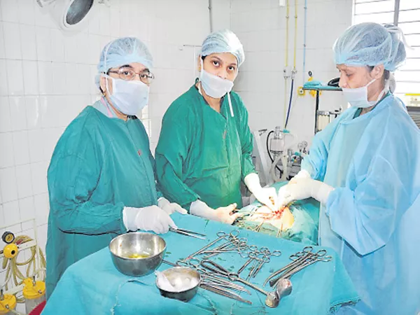 83 percent of deliveries through caesarean - Sakshi