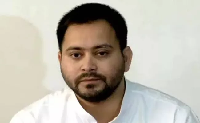 BJP Trying to Stop a Son From Meeting His Father, Tweets Tejashwi Yadav - Sakshi