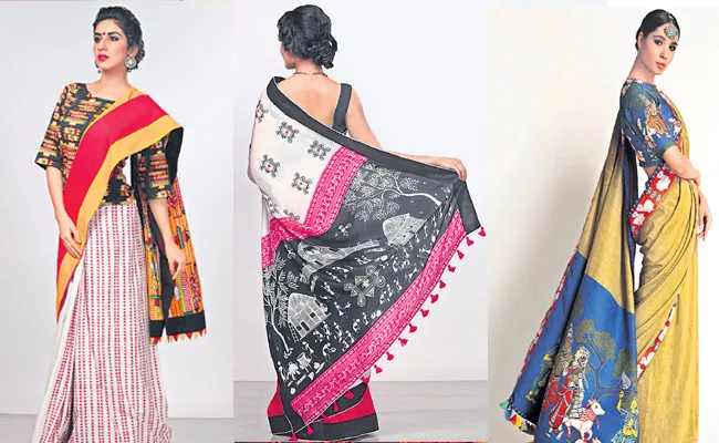 Sarees are Designed with Natural Colors - Sakshi