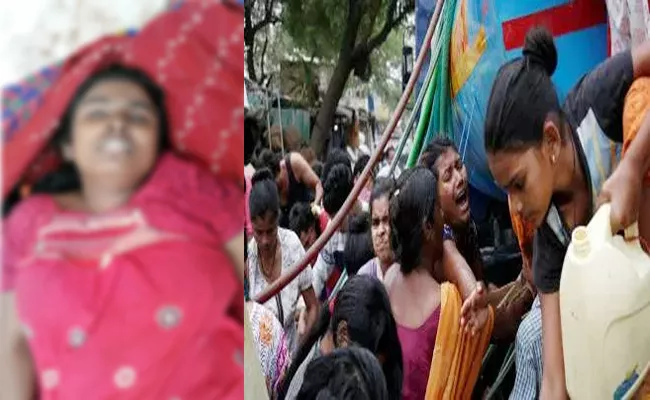 Women Died in Street Tasp Water Fight in Kurnool - Sakshi