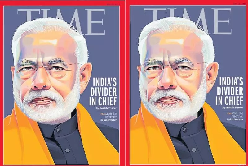 TIME magazine cover features PM Modi with controversial headline - Sakshi