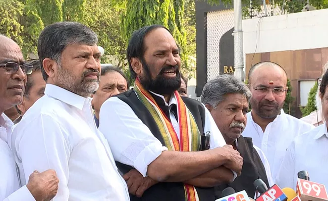 Uttam Kumar Reddy Meets Governor On Ambedkar Statue Issue - Sakshi