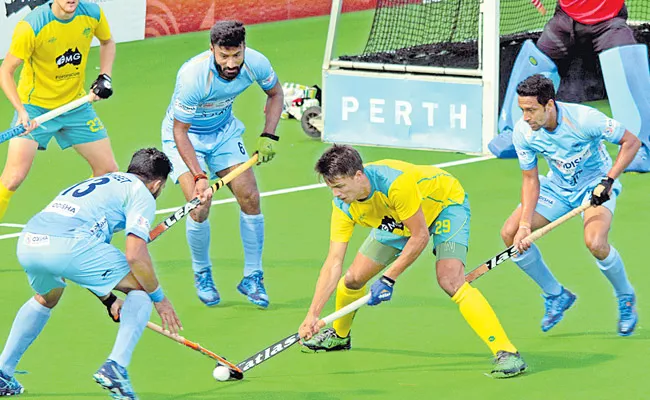 Indian mens Hockey Team go Down to Australia - Sakshi