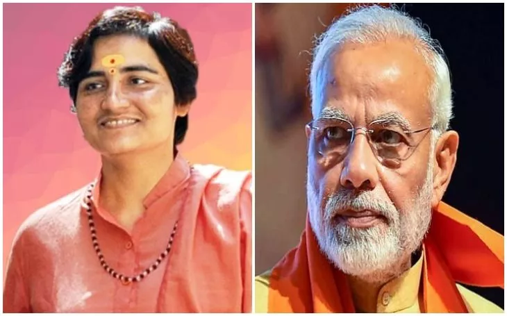 PM Modi Says Cant Forgive Sadhvi Pragya For Insulting Bapu    - Sakshi