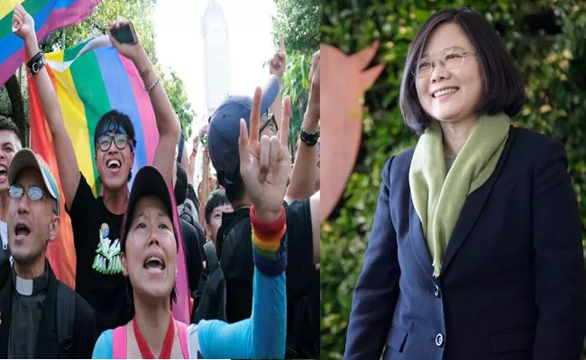 Taiwan Parliament Passes Same Sex Marriage Legalization Bill - Sakshi