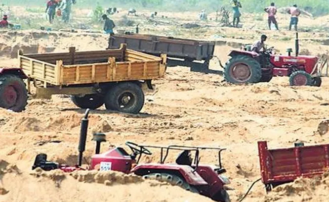 Sand Mafia In Nalgonda - Sakshi